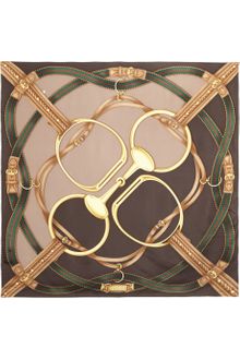 Gucci Printed Silk Satintwill Scarf - Lyst