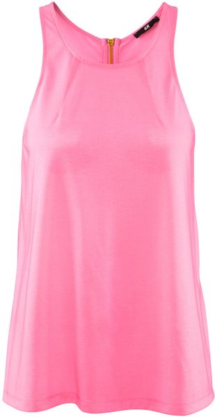 H&m Top in Pink - Lyst