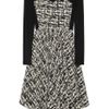 Jason Wu Printed Silk Crepe De Chine and Jersey Dress in Gray (black) - Lyst