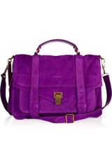 Proenza Schouler Ps1 Large Suede Satchel