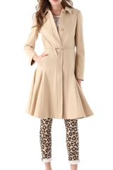 RED Valentino Long Coat with Godets