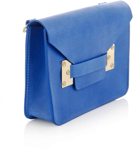 Sophie Hulme Mini Envelope Bag in Blue - Lyst