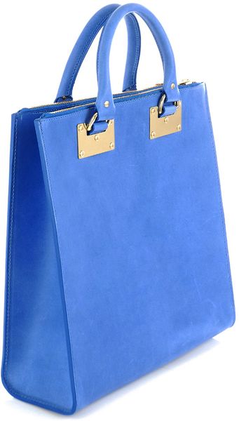 Sophie Hulme Ziptop Shopper Bag in Blue - Lyst