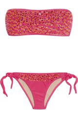 Tara Matthews Embellished Bandeau Bikini
