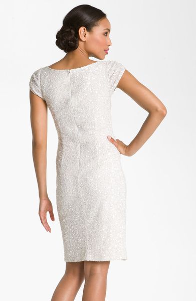 white vneck dress
