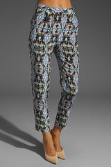 Tibi Layla Ikat Silk Pants