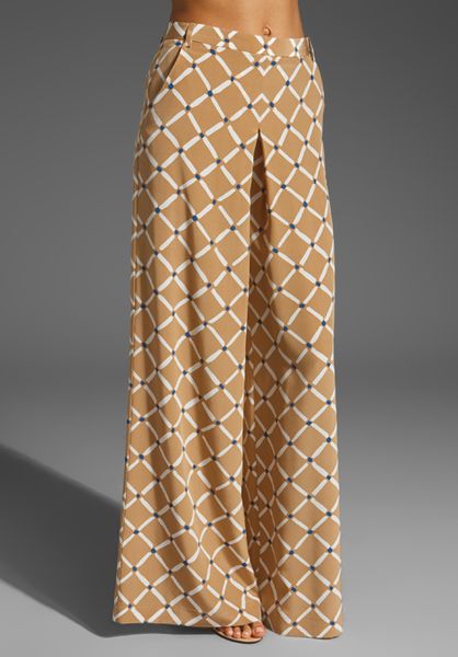 Tibi Nadia Pant in Beige (pecan) - Lyst