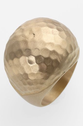 Ariella Collection Hammered Dome Ring - Lyst