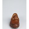 Gucci Brown Woven Leather Horsebit Slipon Loafers in Brown for Men - Lyst