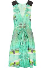 Julie Haus Midge Printed Linen Silk Dress