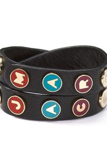 Marc By Marc Jacobs Classic Dreamy Logo Double Wrap Bracelet - Lyst