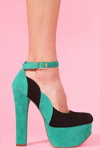 Nasty Gal Salena Platform Colorblock - Lyst
