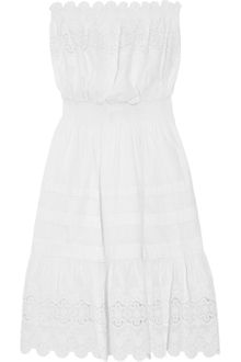 Rebecca Taylor Strapless Cotton Eyelet Dress Rebecca Taylor Strapless Cotton Eyelet Dress