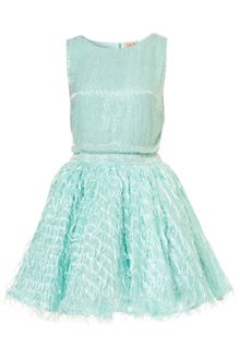 Topshop Mint Sequin Fringe Dress By Dress Up Topshop - Lyst