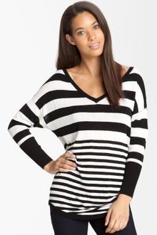 Vince Camuto Mixed Stripe Sweater - Lyst