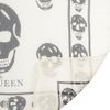 Alexander Mcqueen Skullprint Silkchiffon Scarf in Black (ivory) - Lyst