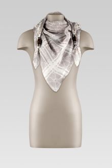 Gucci Horsebit Print Scarf with Bamboo Detail - Lyst