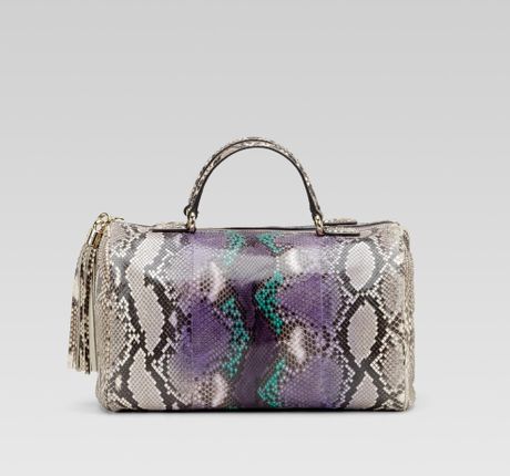 Gucci Soho Boston Bag in Purple (grape) - Lyst