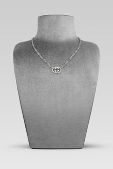 Gucci Necklace with Interlocking G Motif Pendant - Lyst