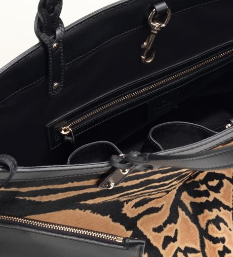 Gucci Gucci Craft Zebra Print Calf Hair Tote in Animal (zebra) - Lyst