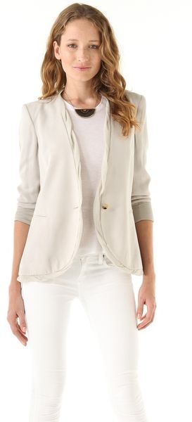 Helmut Lang Relic Twist Blazer in Beige - Lyst