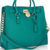 Michael By Michael Kors Hamilton Large Texturedleather Tote in Blue (aqua) - Lyst