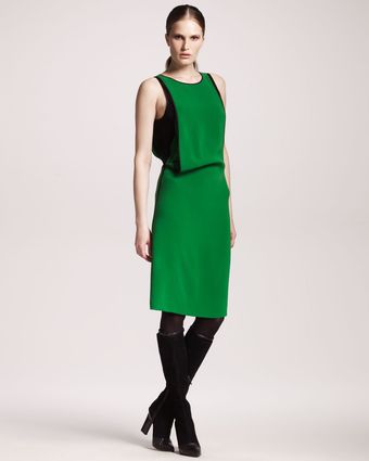 Reed Krakoff Compact Silk Draped Dress - Lyst