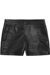 Theory Leather Shorts
