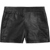 Theory Leather Shorts in Black - Lyst