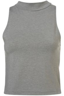 Topshop Skinny Polo Crop Top - Lyst
