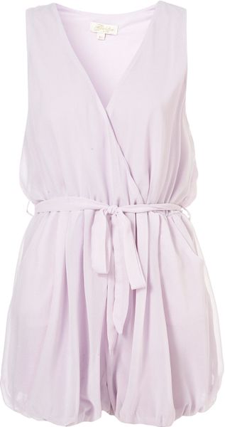 Topshop Camilla Playsuit By Goldie in Purple (lilac) - Lyst