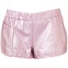 Topshop Metallic Pu Runner Shorts in Pink - Lyst