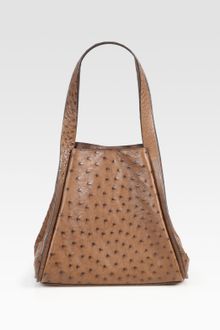 Akris Alex Small Ostrich Tote Bag - Lyst