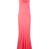 Alexander Mcqueen Halterneck Dress in Pink (coral) - Lyst