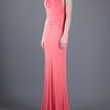 Alexander Mcqueen Halterneck Dress in Pink (coral) - Lyst