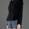 Dkny Long Sleeved Jacket in Black - Lyst