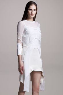 Givenchy Tiered Chiffon/lace Top - Lyst