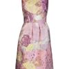 Lela Rose Floral Boatneck Dress in Floral - Lyst