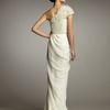 Pamella Roland Oneshoulder Textured Organza Gown in White (ivory) - Lyst