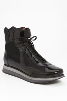 Prada Americas Cup High Top Sneaker - Lyst