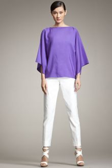 Ralph Lauren Black Label Margaret Cropped Narrow Trousers - Lyst