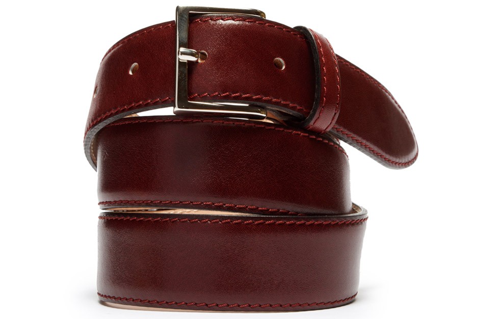 Bonobos Burgundy Leather Dress Belt in Purple for Men (burgundy) Lyst