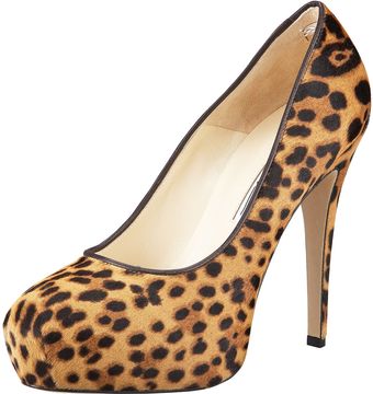 Brian Atwood Maniac Leopardprint Pump - Lyst