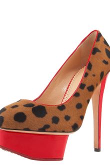 Charlotte Olympia Leopard-print Platform Pump - Lyst