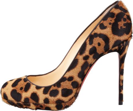 Christian Louboutin Filo Leopardprint Haircalf Pump in Animal (leopard) - Lyst