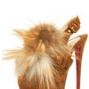 Christian Louboutin Splash Fur Slingback in Brown (natural) - Lyst
