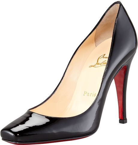 Christian Louboutin Particule 100m Patent Leather Pumps in Beige (nude) - Lyst
