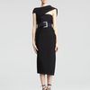 Donna Karan New York Asymmetric Body Dress in Black - Lyst