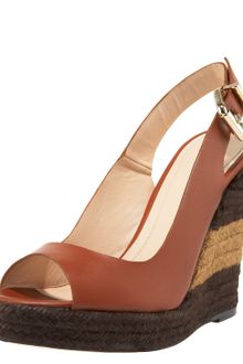Fendi Slingback Espadrille Wedge - Lyst