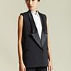 Givenchy Givenchy Womens Sleeveless Tuxedo Jacket in Black - Lyst